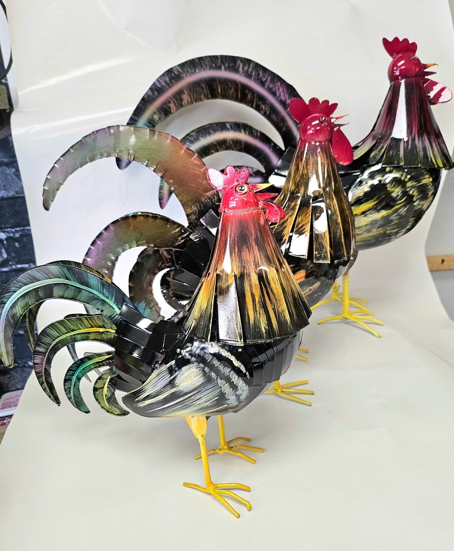 Handcrafted metal rooster