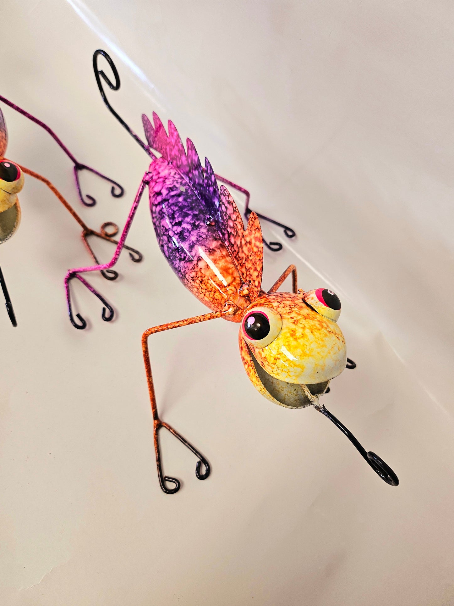 Handcrafted metal chameleons