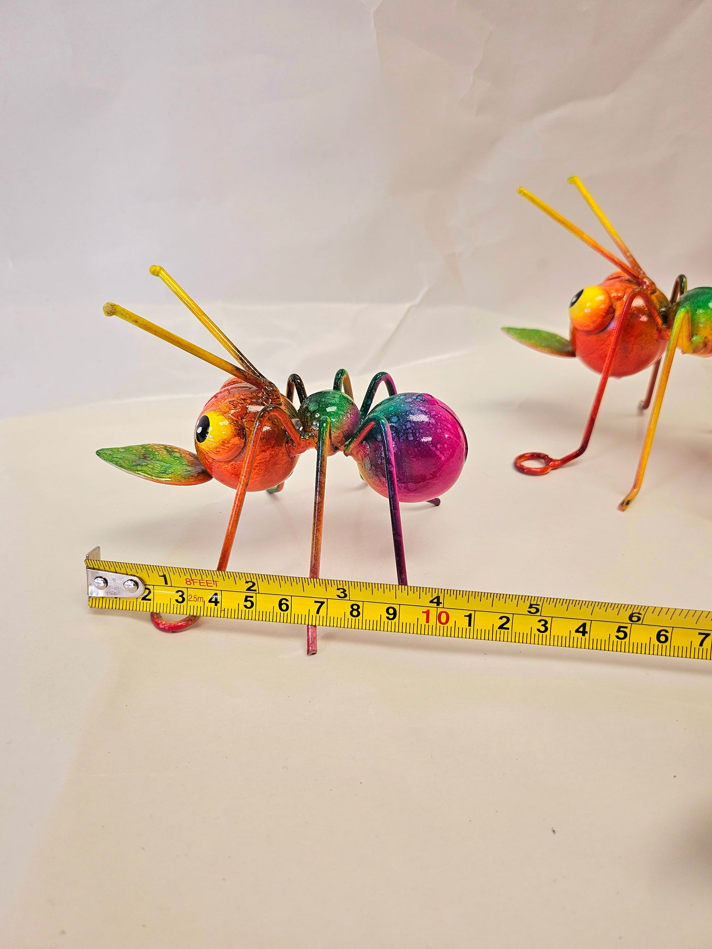 Cute tiny set of 3 metal ants. Handcrafted