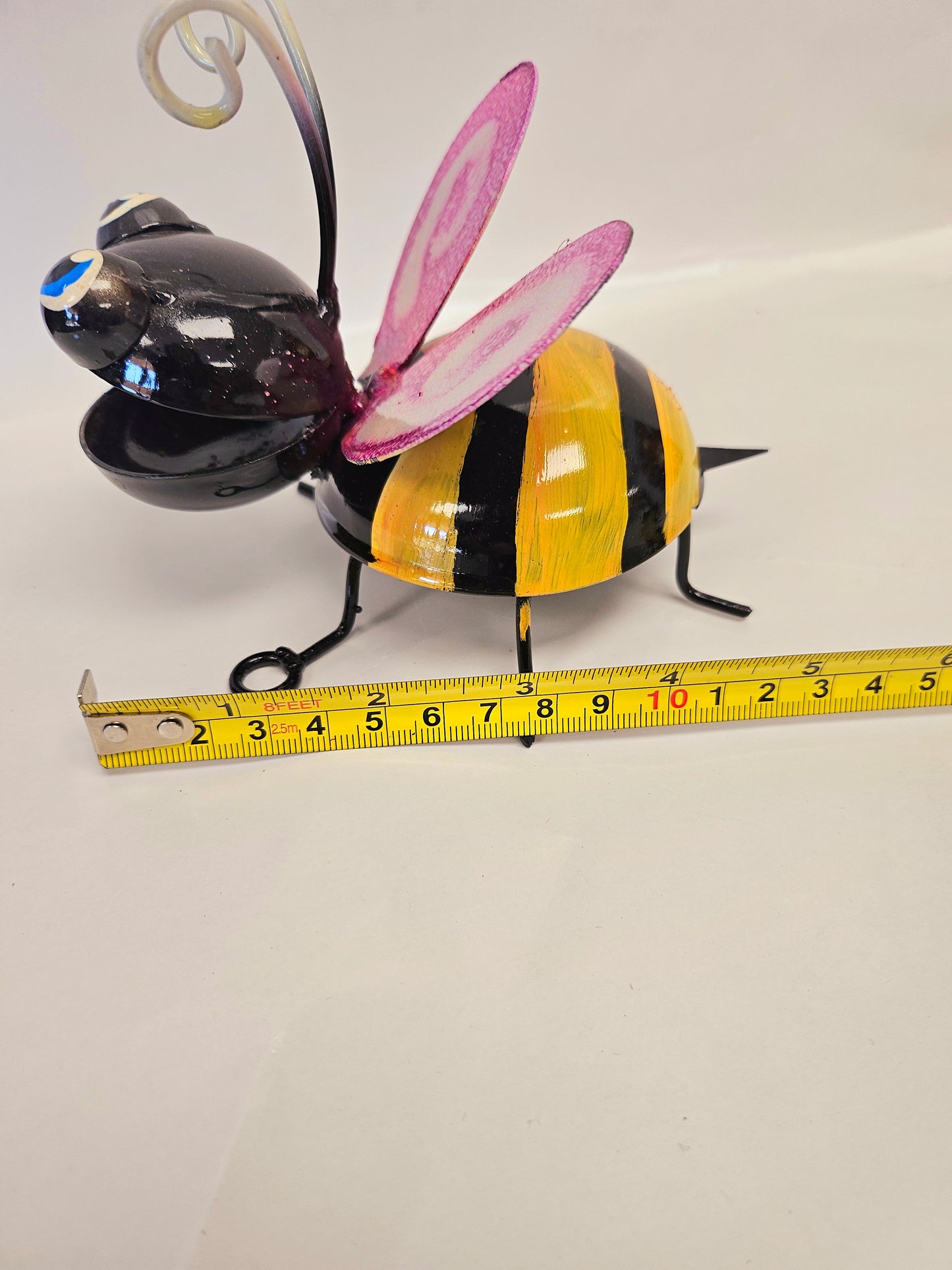 Handcrafted metal bumblebees ser of 3