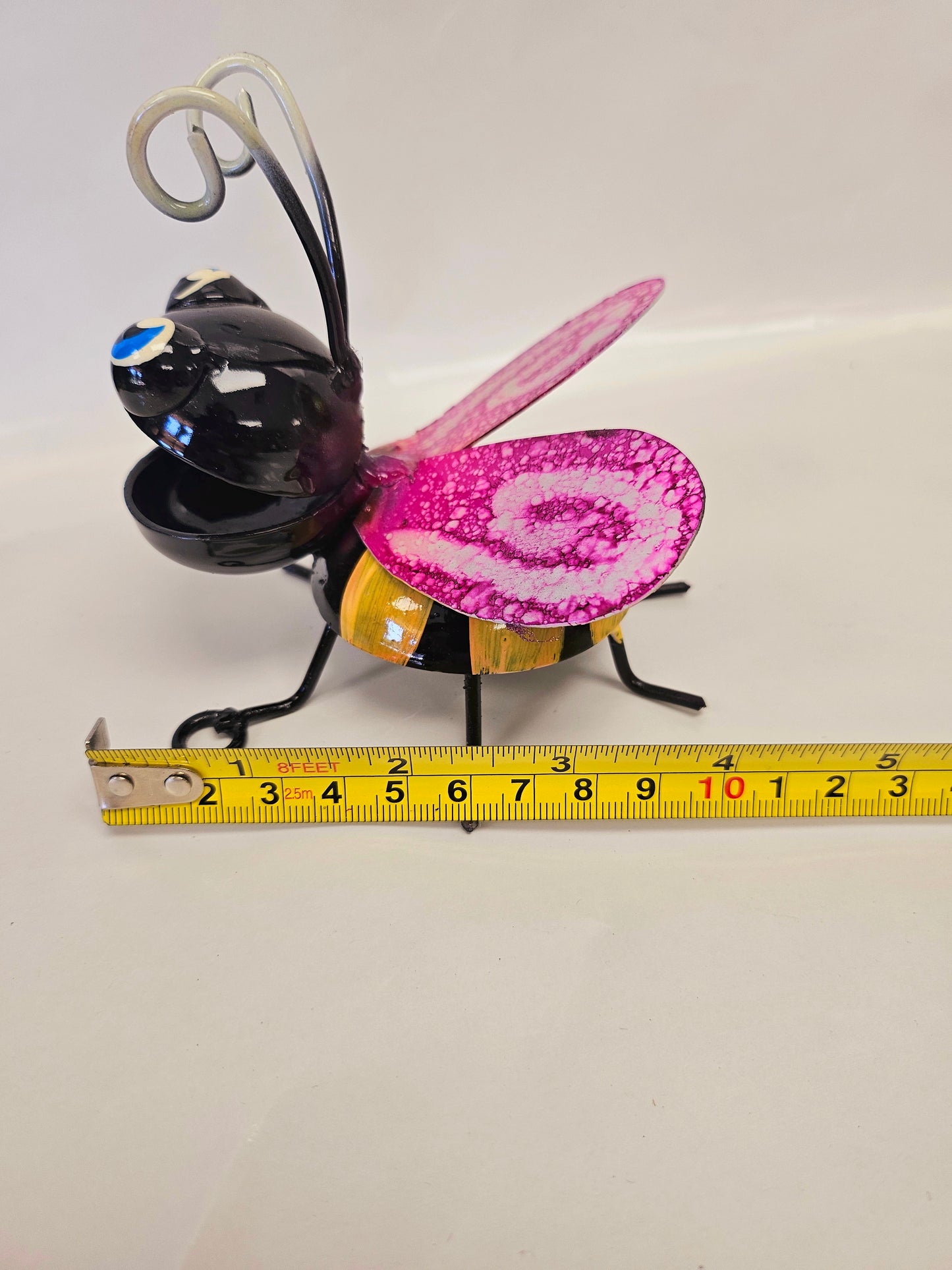 Handcrafted metal bumblebees ser of 3