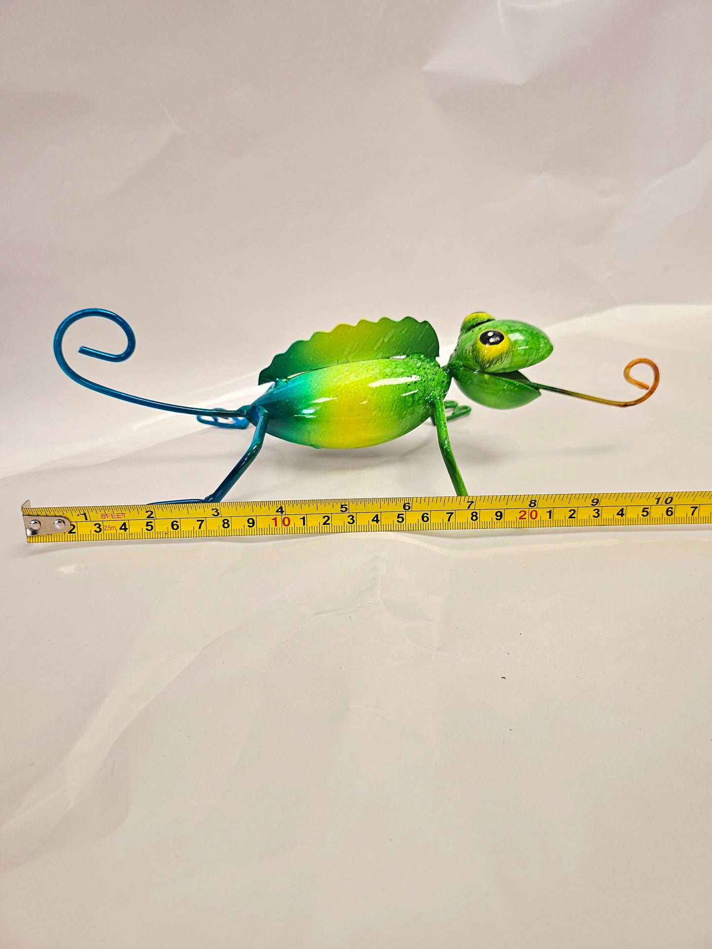 Cute handcrafted metal chameleons set of 3