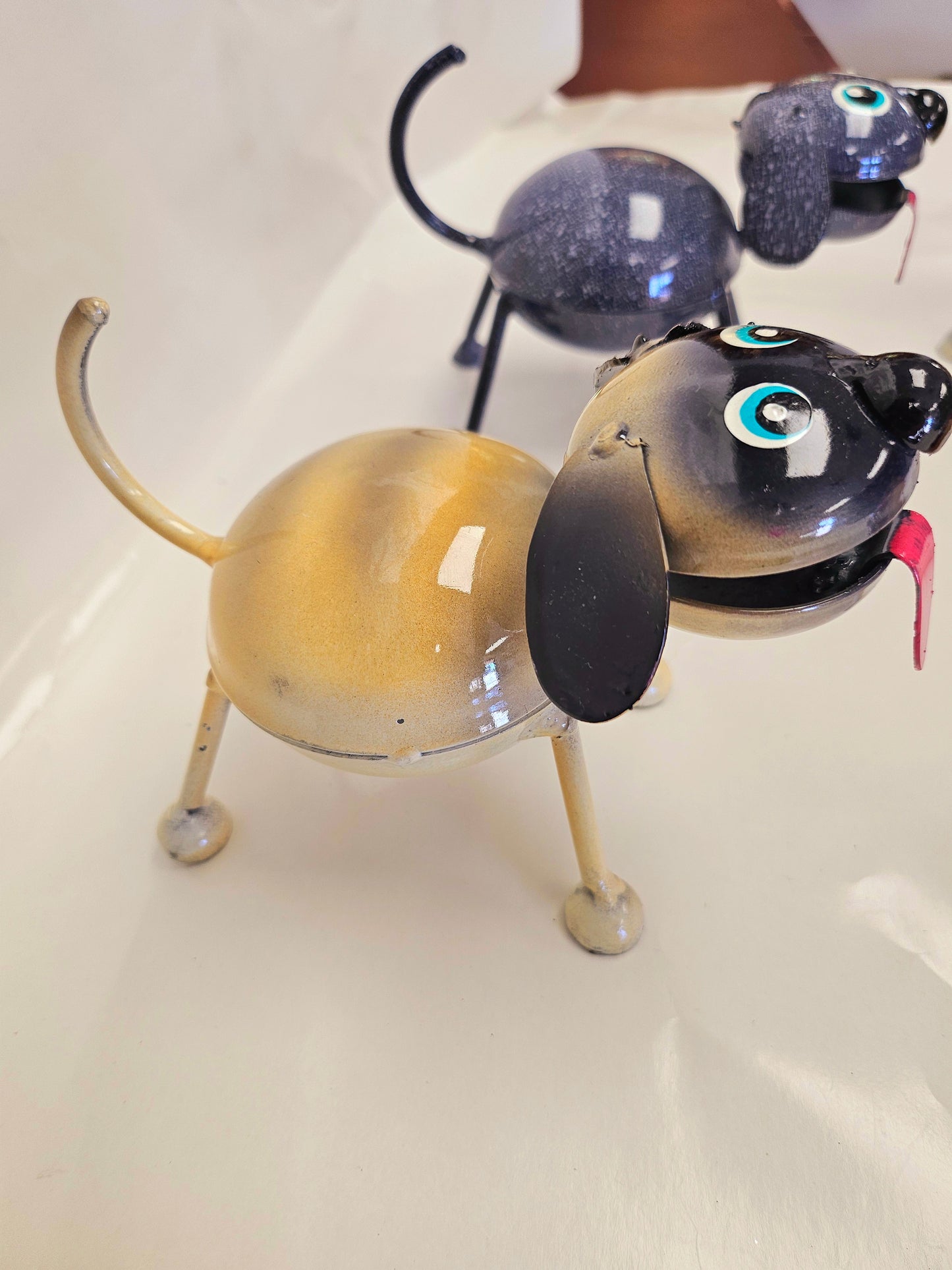 Handcrafted metal little dog