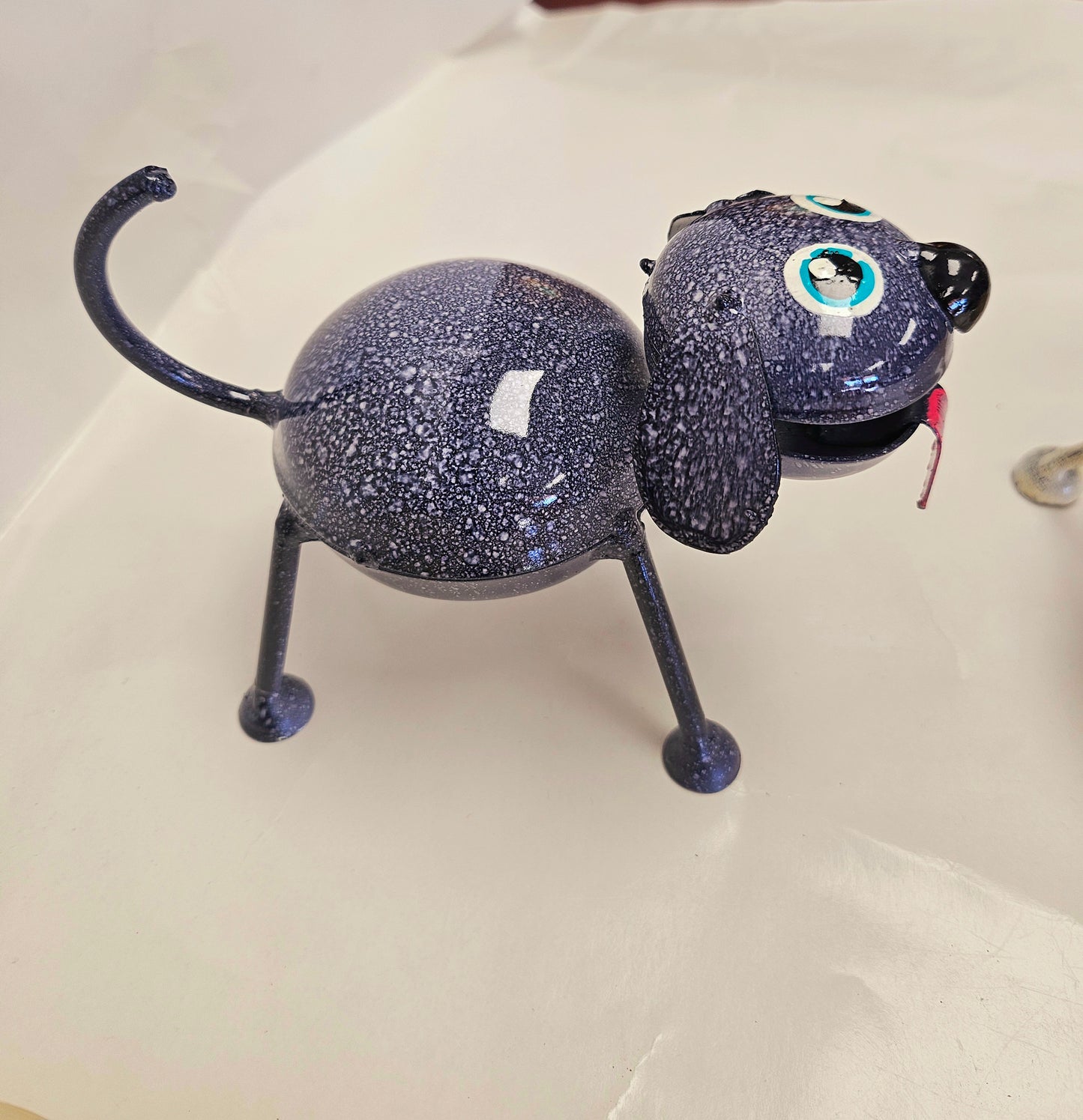 Handcrafted metal little dog