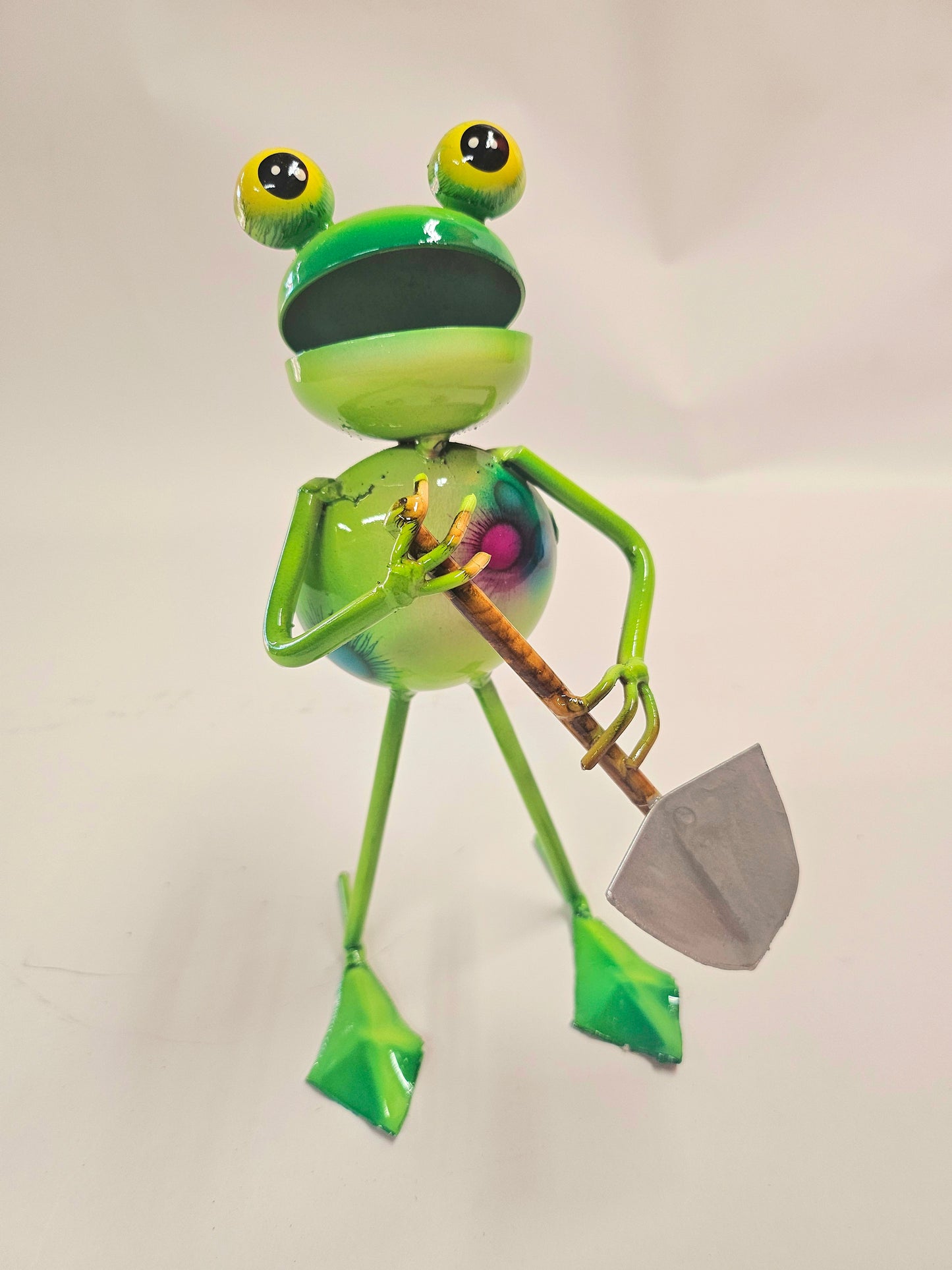 Handcrafted working metal frogs. (Smaller version)