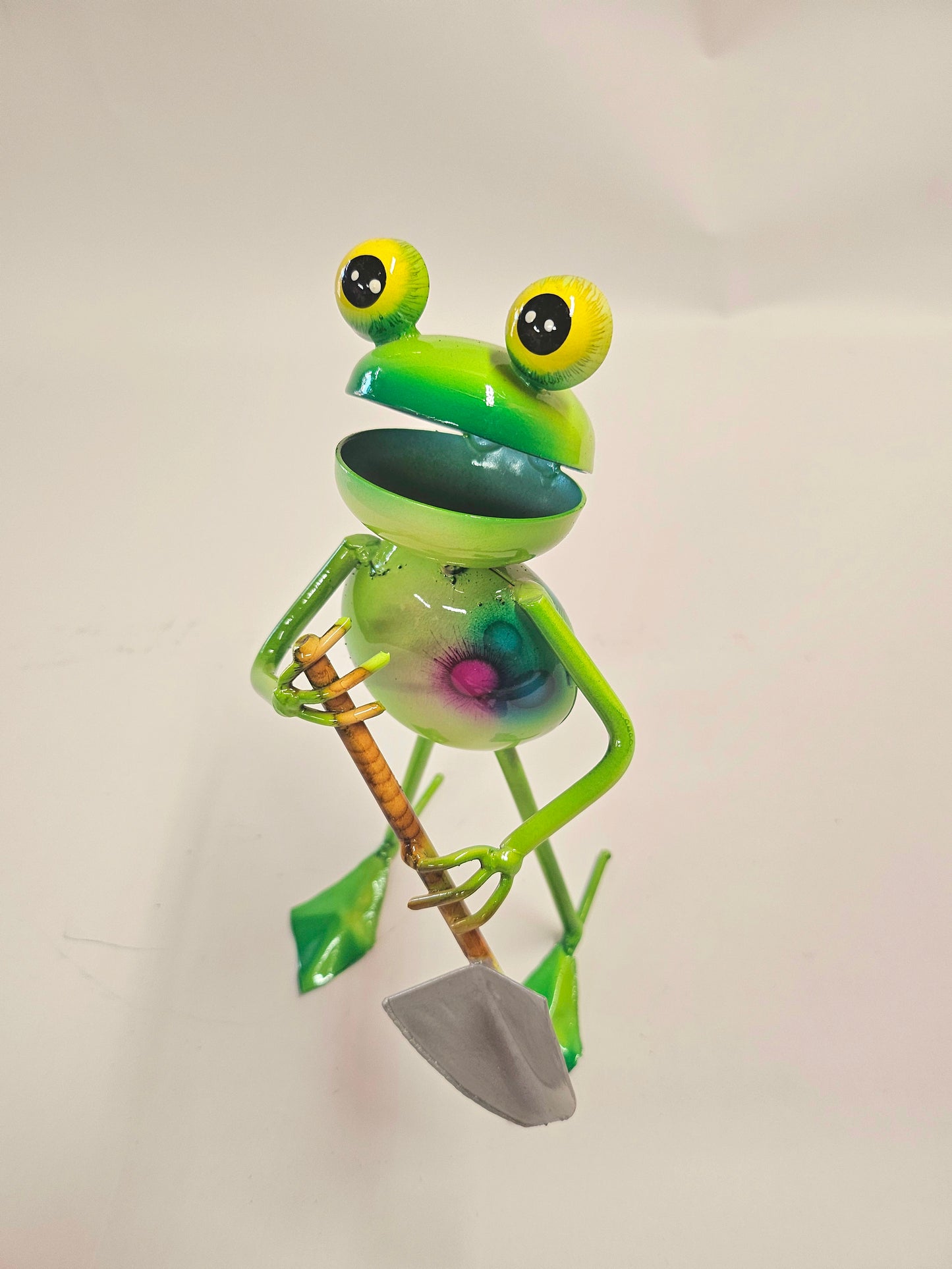 Handcrafted working metal frogs. (Smaller version)