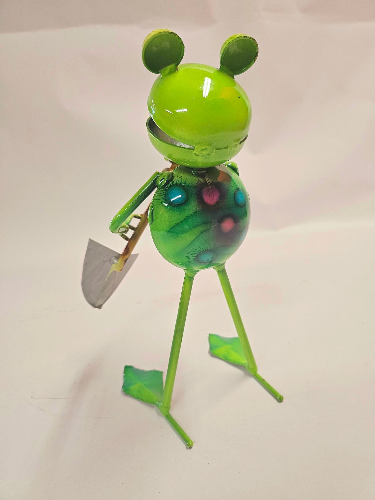 Handcrafted working metal frogs. (Smaller version)