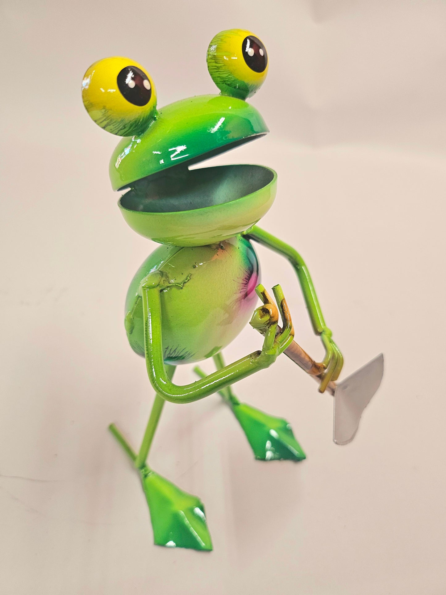 Handcrafted working metal frogs. (Smaller version)