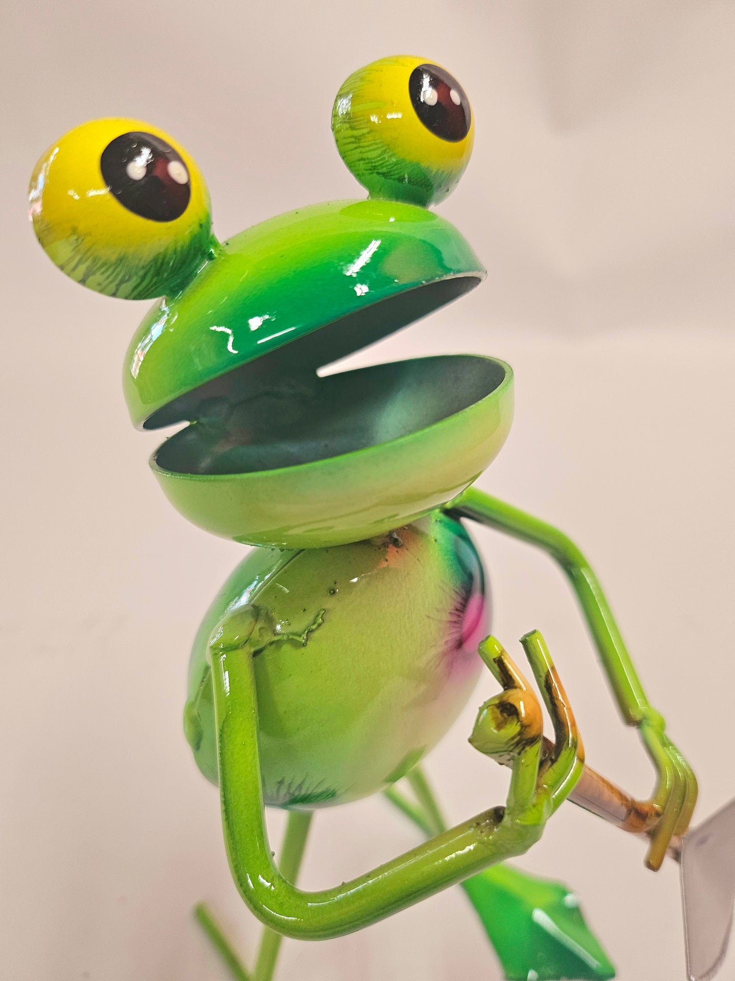 Handcrafted working metal frogs. (Smaller version)